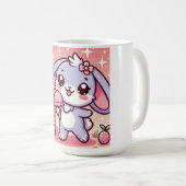 conejito con helado コーヒーマグカップ (正面右)