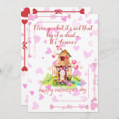 conejito enamorado Saludo san Valentin シーズンカード (正面/裏面)