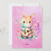 Conejito Guitarrista saludo san valentin シーズンカード (裏面)