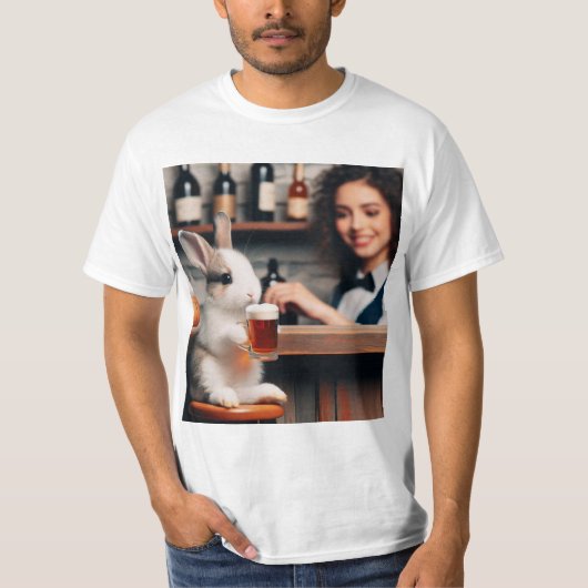 Conejo Cervecero: Diversión en la Barra Tシャツ (正面)