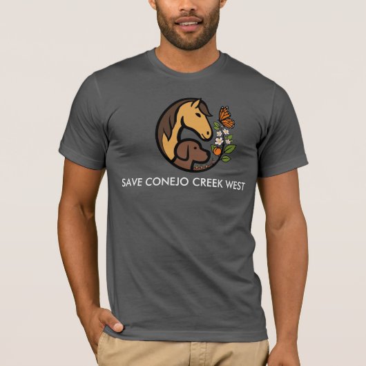 Conejo Creek West Design 1 を保存しよう Tシャツ (正面)