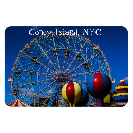 Coney Island New York City写真 マグネット (横)