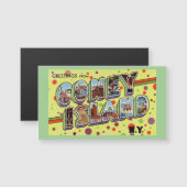 CONEY ISLAND New York Magnetic Cardからの挨拶 (正面/裏面)