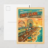 Coney Island NY Americas Playground ポストカード (正面/裏面)