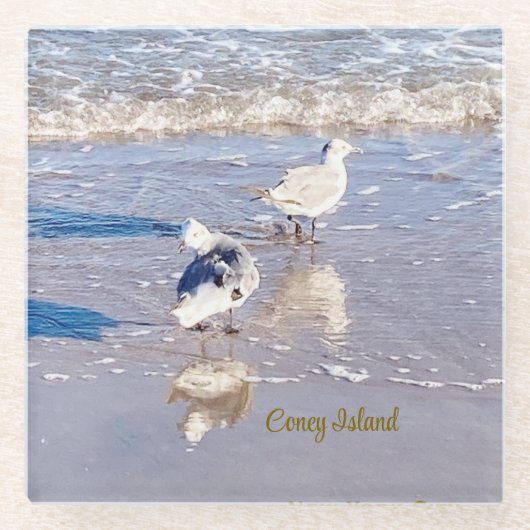 Coney Island Seagulls  ガラスコースター (正面)