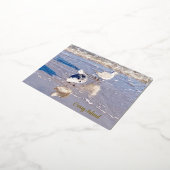 Coney Island Seagulls  箔シーズンポストカード (回転した状態)