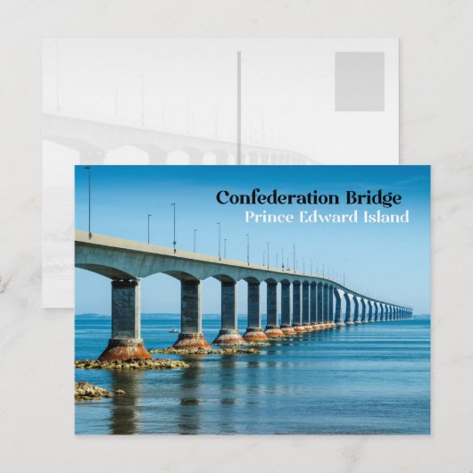 Confederation Bridge, Prince Edward Island ポストカード (正面/裏面)