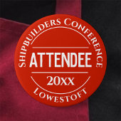 Conference Attendee Badge Button 缶バッジ