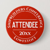 Conference Attendee Badge Button 缶バッジ (正面)