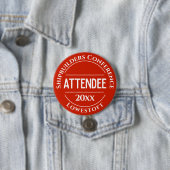 Conference Attendee Badge Button 缶バッジ (インサイチュ)