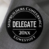 Conference Delegate Badge Button 缶バッジ
