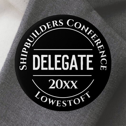 Conference Delegate Badge Button 缶バッジ