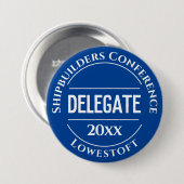 Conference Delegate Badge Button 缶バッジ (正面&裏面)