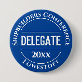 Conference Delegate Badge Button 缶バッジ (正面)