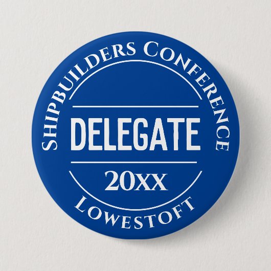 Conference Delegate Badge Button 缶バッジ (正面)