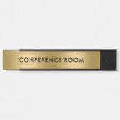 Conference room metallic faux gold background サインプレート (正面)