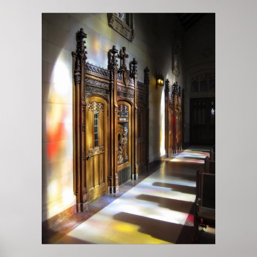 Confession Booth - St. Dominics - San Francisco ポスター (正面)