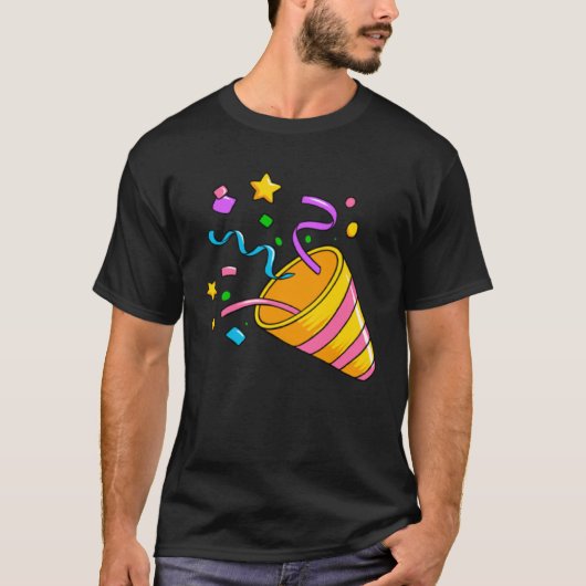 Confetti Artwork Celebrating a Party Tシャツ (正面)
