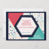 🎓Confetti Burst Single‑Photo 招待状 (裏面)