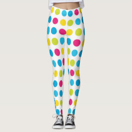 Confetti Celebration: Multi-Color Polka Dot Leggin レギンス