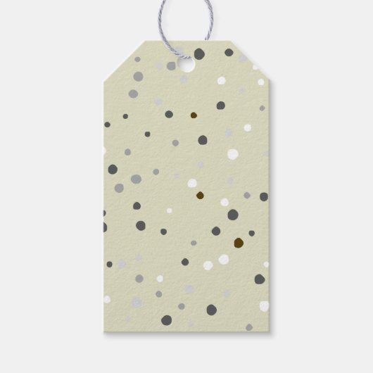 Confetti Clay in Green ギフトタグ (正面)