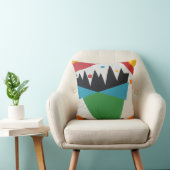 Confetti Cone Abstract Throw Pillow クッション (椅子)