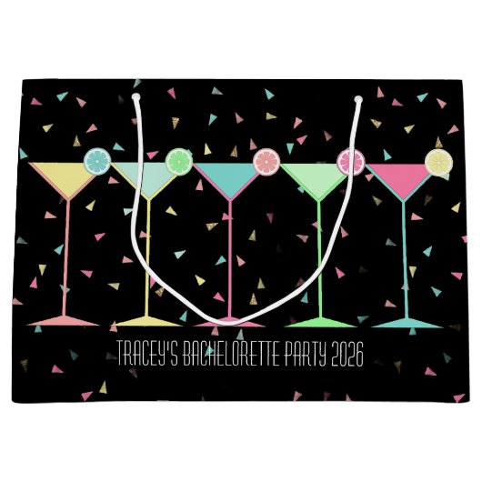 Confetti Martini Cocktail ラージペーパーバッグ (正面)