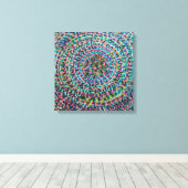 Confetti Spirals Stretched Canvas Print キャンバスプリント (インサイチュ (ウッドフロア))