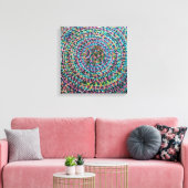 Confetti Spirals Stretched Canvas Print キャンバスプリント (インサイチュ (リビング))