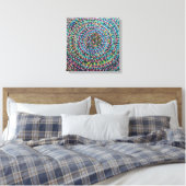 Confetti Spirals Stretched Canvas Print キャンバスプリント (インサイチュ (寝室))
