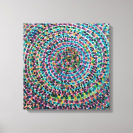 Confetti Spirals Stretched Canvas Print キャンバスプリント