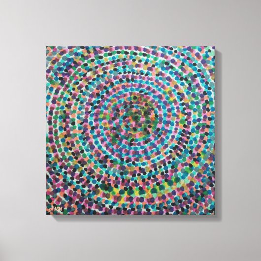 Confetti Spirals Stretched Canvas Print キャンバスプリント (正面)