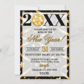 Confetti Streamers 2026 New Years Eve Party 招待状 (正面)