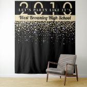 Confetti themed School Reunion Photobooth backdrop タペストリー (インサイチュ)