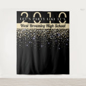 Confetti themed School Reunion Photobooth backdrop タペストリー (正面)