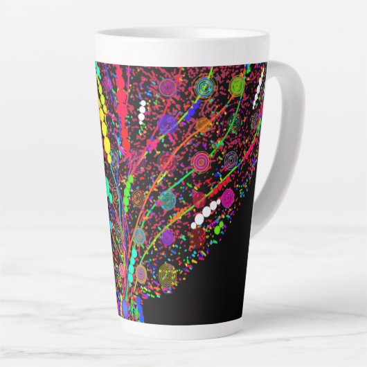 Confetti Tree Large Mug カフェラテマグ (右アングル)