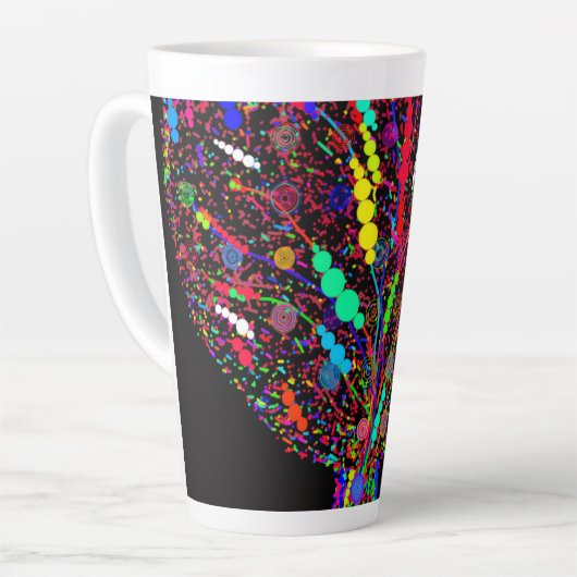 Confetti Tree Large Mug カフェラテマグ (左アングル)