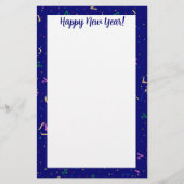  Confetti with Happy New Year 便箋 (正面)