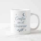 Confía en el Universo ✨ | Celestial Silver Design ジャンボコーヒーマグカップ (右)