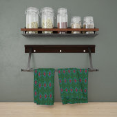 Confianzaテキスタイルのテクスチャのマンダラパターン キッチンタオル