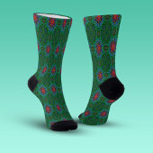 Confianzaテキスタイルのテクスチャのマンダラパターン ソックス