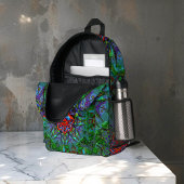 Confianzaテキスタイルのテクスチャのマンダラパターン プリントバックパック