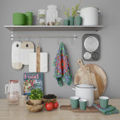 Confianzaテキスタイルテクスチャマンダラ キッチンタオル