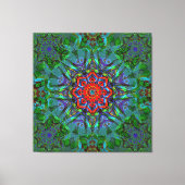 Confianzaテキスタイルテクスチャマンダラ キャンバスプリント (正面)