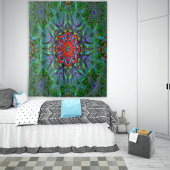 Confianzaテキスタイルテクスチャマンダラ タペストリー