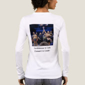 Confidence Is Cute Consent Is Cooler トライブレンドTシャツ (背面)