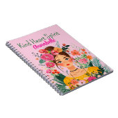 Confident and Spirited Boho Girl Notebook ノートブック (右側)