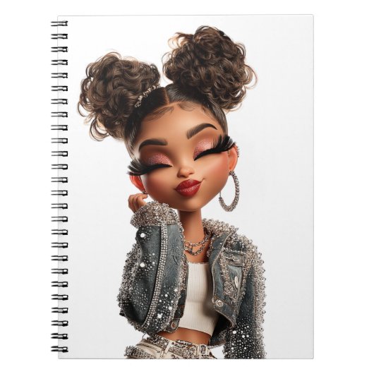 Confident Couture Cutie Spiral Photo Notebook ノートブック (正面)