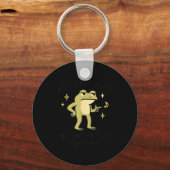 Confident Frog Meme Me No Problem Narrator Quote F キーホルダー (正面)