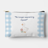 Confident Goose Gingham Print Cut Sew Bag アクセサリーポーチ (正面)